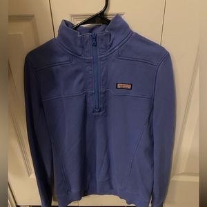 Medium size blue vineyard vines quarter zip